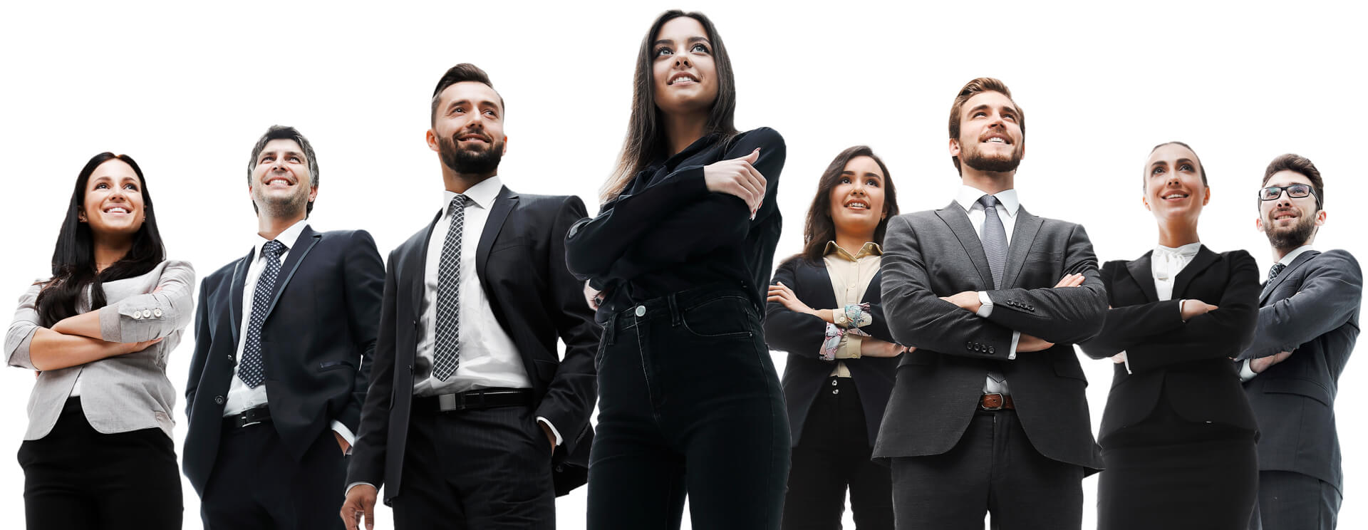 ビジネスマンの集合写真