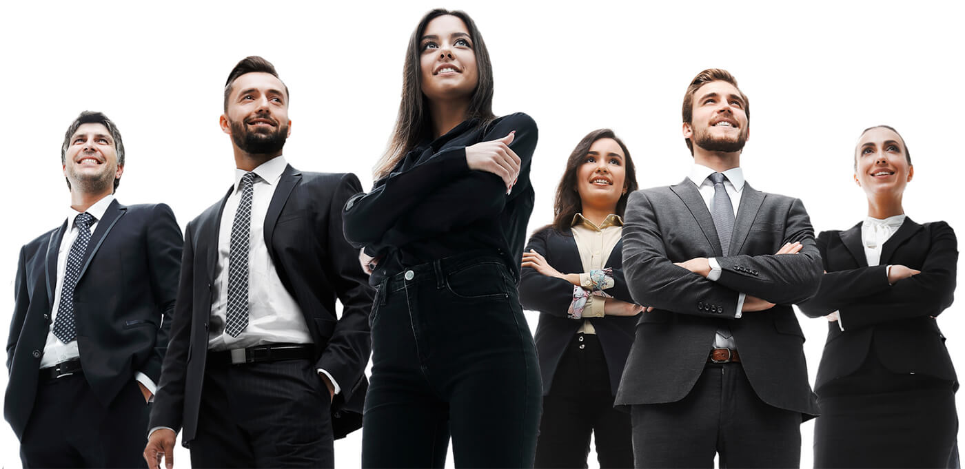 ビジネスマンの集合写真